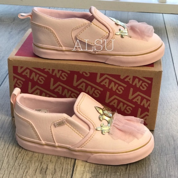 NWT Vans Asher V Crown Princess Girl’s AUTHENT - Picture 7 of 8